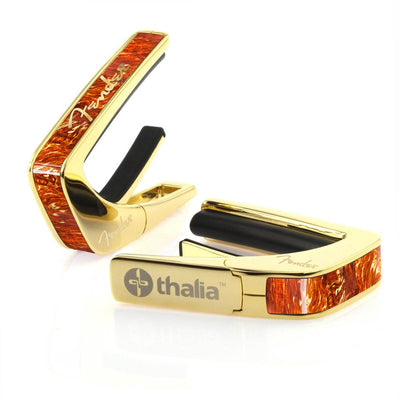 Fender Tortoise Shell with Gold Spaghetti Logo | Officially Licensed Capo