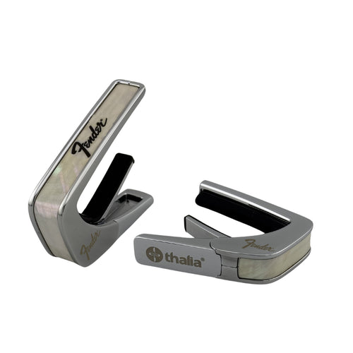 Fender Mother of Pearl with Black Perine Logo | Officially Licensed Capo