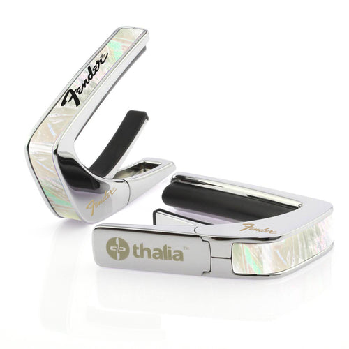 Fender Mother of Pearl with Black Perine Logo | Officially Licensed Capo