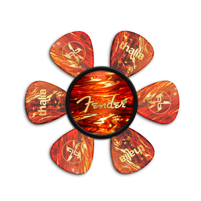 Fender Tortoise Shell Spaghetti Logo| Pick Puck 2.0